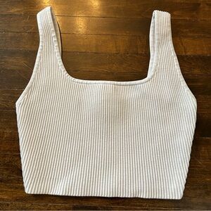 Sculpt Knit Squareneck
Cropped Tank